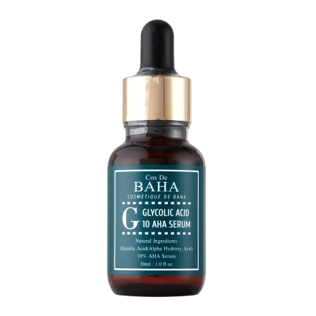 Cos De BAHA - G Glycolic Acid 10 AHA Serum - Złuszczające Serum do Twarzy z Kwasem Glikolowym - 30ml