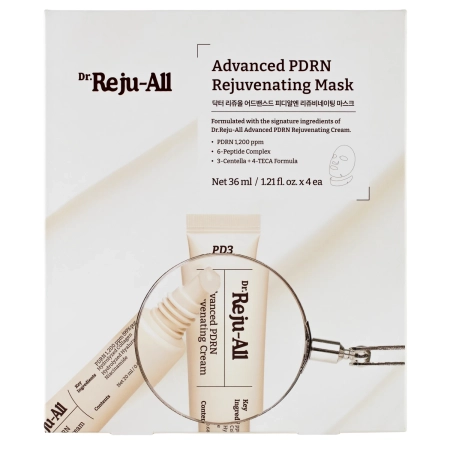 Dr. Reju-All - Advanced PDRN Rejuvenating Mask - Maska w Płachcie Regenerująco-Ujędrniająca - 4szt/36ml