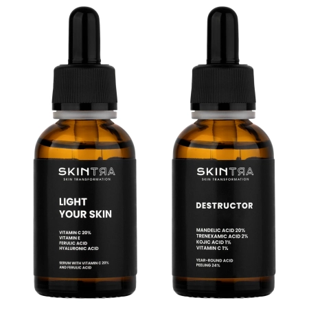 Zestaw - SkinTra Vitamin C & Peel Duo - 30ml + 30ml