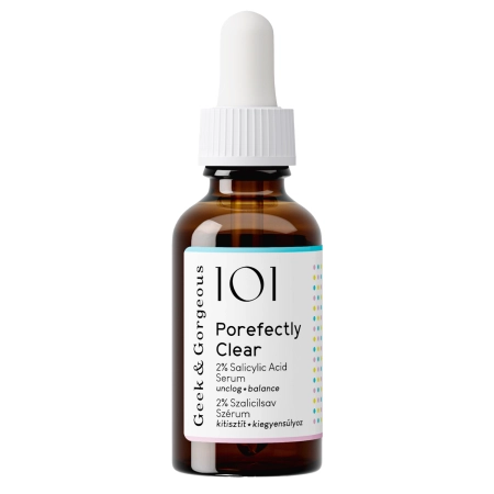Geek & Gorgeous - Porefectly Clear -  Serum z 2% Kwasem Salicylowym i Sarkozyną - 30ml