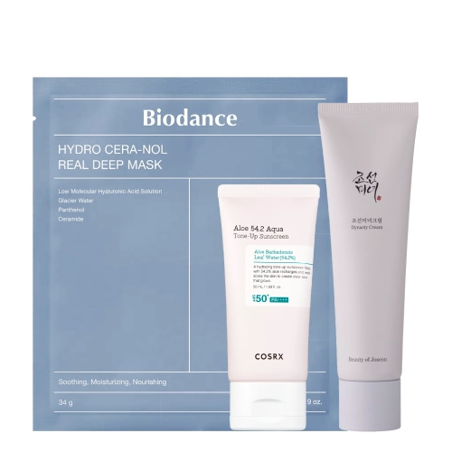 Bestsellery do Cery Suchej - COSRX, Beauty of Joseon, Biodance