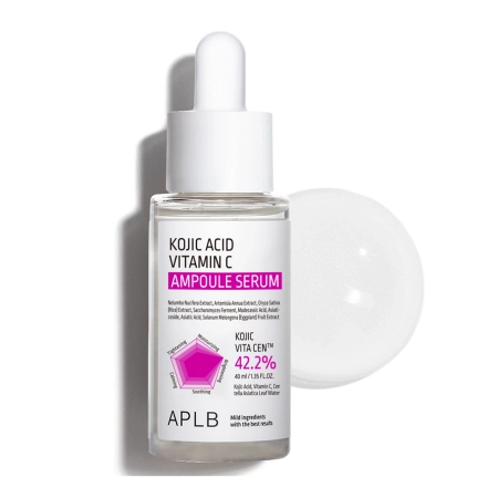 APLB - Kojic Acid Vitamin C Ampoule Serum - Rewitalizujące Serum do Twarzy - 40ml