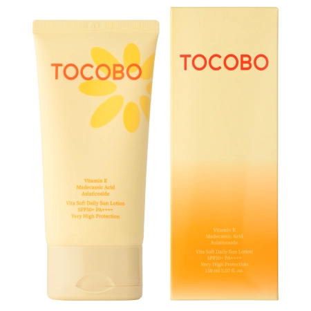 Tocobo - Vita Soft Daily Sun Lotion SPF50+ PA++++ - Lekki Krem Przeciwsłoneczny do Twarzy - 150ml
