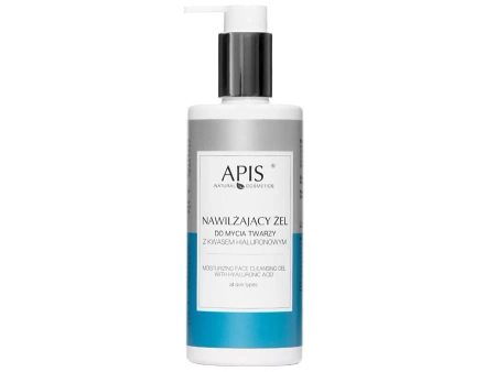 Apis - Moisturizing Face Cleansing Gel with Hyaluronic Acid - Nawilżający Żel do Mycia Twarzy z Kwasem Hialuronowym - 300ml 