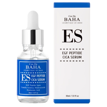 Cos De BAHA - EGF Peptide Cica Serum - Serum do Twarzy z EGF, Peptydami i Wąkrotą Azjatycką - 30ml