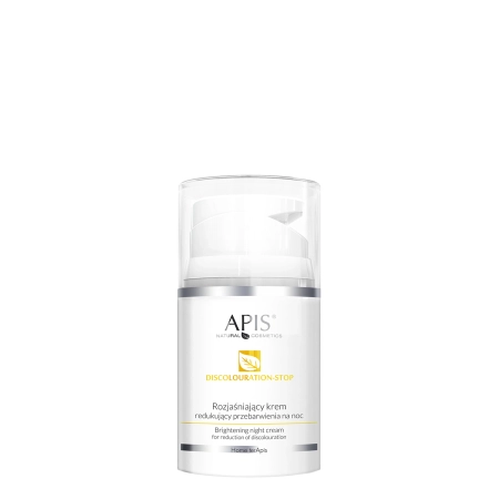 Apis - Discolouration-Stop - Brightening Night Cream for Reduction of Discolouration - Rozjaśniający Krem Redukujący Przebarwienia na Noc - 50ml