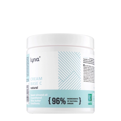 Lynia - Cream Base C Natural - Lekki Nawilżający Krem Bazowy z Witaminami B5 i E - 200ml