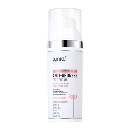 Lynia - Krem Przeciw Zaczerwienieniom z Kwasem Laktobionowym oraz Witaminami C i B12 - 50ml