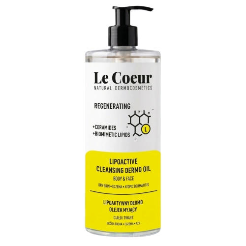 Le Coeur - Regenerating - Lipoaktywny Dermo Olejek Myjący do Twarzy i Ciała - 700ml