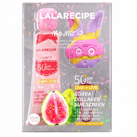 LalaRecipe - Guava Collagen Sun Cream - Wygładzający Krem Przeciwsłoneczny SPF50+ PA++++ - 50ml