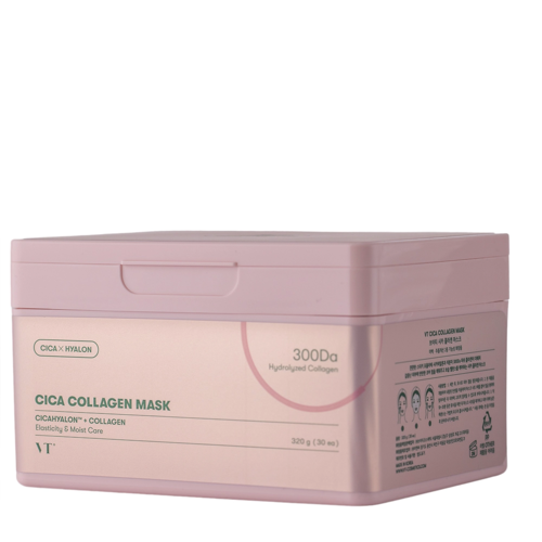 VT Cosmetics - CICA Collagen Mask - Zestaw Ujędrniających Masek do Twarzy w Płachcie - 30szt/320g
