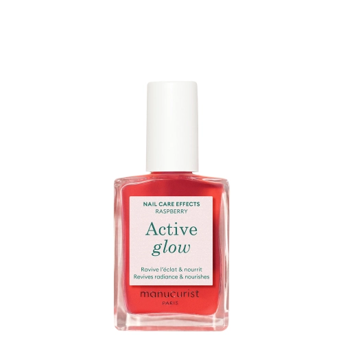 Manucurist - Active - Active Glow - Pielęgnujący Lakier 2w1 - Raspberry - 15ml