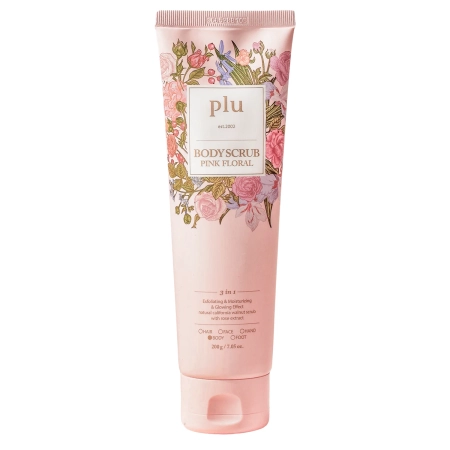 plu - Body Scrub - Peeling do Ciała - Pink Floral - 200g