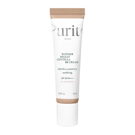 Purito Seoul - Wonder Releaf Centella BB Cream SPF 30 PA+++ #21 Light Beige - Krem BB z Wąkrotą Azjatycką - 30ml