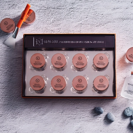 REVCELL - Premium Intensive Skin Activ Fiber Set - Ujędrniająco-Nawilżający Zestaw do Twarzy - Nici - 8szt