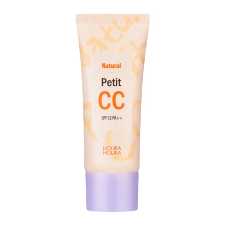 Holika Holika - Natural Petit CC - Lekki Tonujący Krem CC w Ciepłym Odcieniu Beżu - 30ml