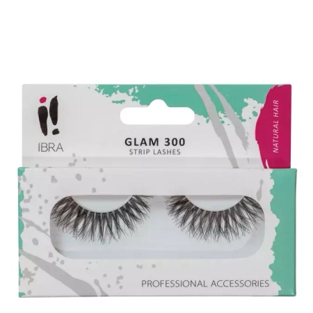 Ibra Makeup - Glam 300 - Rzęsy na Pasku - 1szt