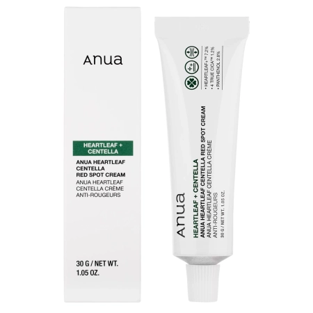 Anua - Heartleaf Centella Red Spot Cream - Kojący Krem do Skóry Problematycznej - 30g