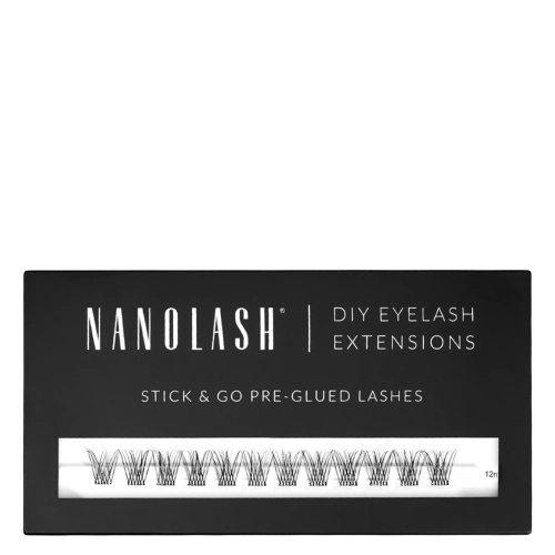 Nanolash - Stick & Go Pre-Glued Lashes - Kępki Rzęs z Klejem - Classy Short - 1 opak.