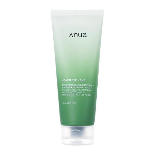 Anua - Heartleaf Quercetinol Pore Deep Cleansing Foam - Dogłębnie Oczyszczająca Pianka do Twarzy - 150ml GRATIS PL