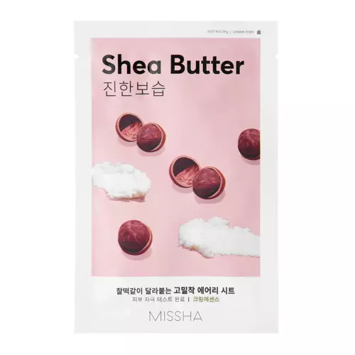 Missha - Airy Fit Sheet Mask - Shea Butter - Nawilżająco-Odżywcza Maska w Płachcie - 19g