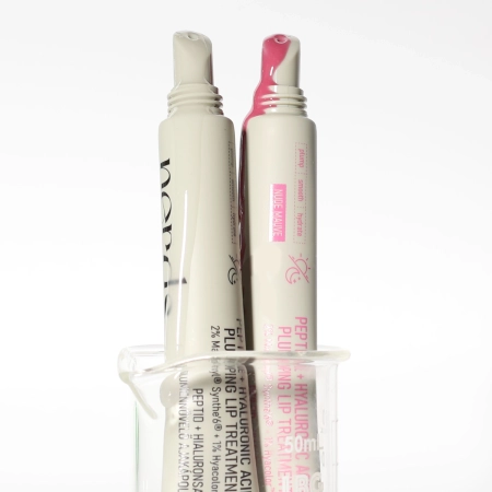 Nerds. - Peptide + Hyaluronic Acid Plumping Lip Treatment NUDE MAUVE - 2% Matrixyl Synthe'6 + 1% Hyacolor - Peptydowe Serum do Ust z Kwasem Hialuronowym w Kolorze Nude Mauve - 10ml