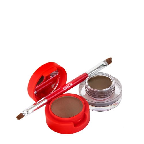 Ibra Makeup - Eyebrow Pomade & Powder - Brown - 7g - OUTLET