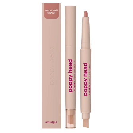 Poppy Head - Smudgic Velvet Matt Lipstick - Matowa Pomadka w Kredce - 05 Soft Enchant - 0,85g    