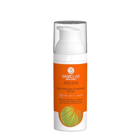 BasicLab - Prewencja i Antyoksydacja - Lekka Emulsja Ochronna SPF50+ PPD 52,3 - 50ml