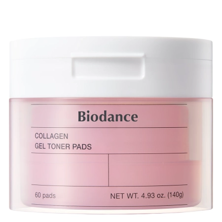 Biodance - Collagen Gel Toner Pads - Ujędrniające Płatki Kolagenowe do Twarzy - 60szt