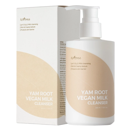 Isntree - Yam Root Vegan Milk Cleanser - Łagodzące Mleczko do Oczyszczania Twarzy - 220ml OUTLET