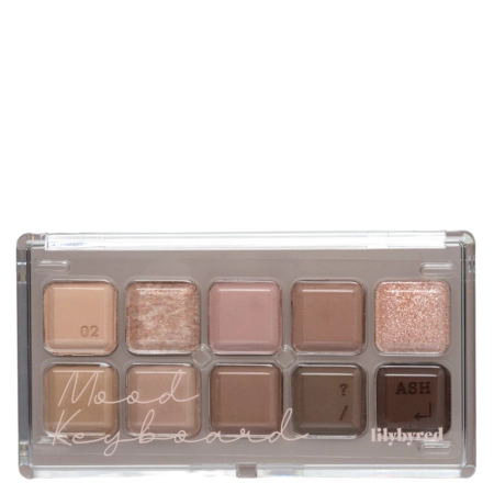 Lilybyred - Mood Keyboard - Paleta Cieni do Powiek - 02 Ash Mauve - 10,5g