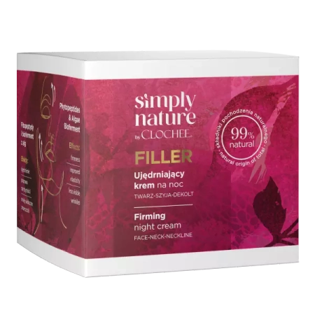 Clochee - Simply Nature Filler - Ujędrniający Krem na Noc - 50ml