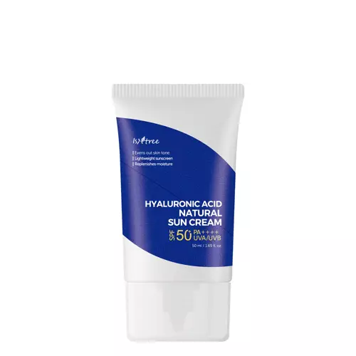 Isntree - Hyaluronic Acid Natural Sun Cream SPF50+/PA++++ - Krem z Filtrem Mineralnym - 50ml  OUTLET