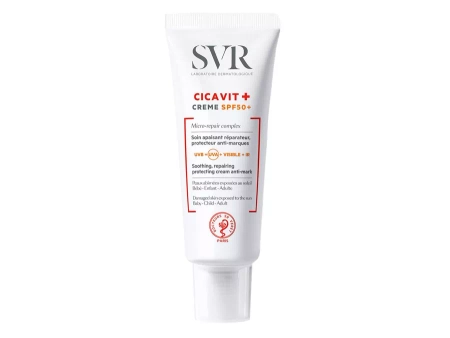 SVR - Cicavit+ Creme SPF50+ - Krem Kojąco-Regenerujący z Bardzo Wysoką Ochroną Przeciwsłoneczną - 40ml