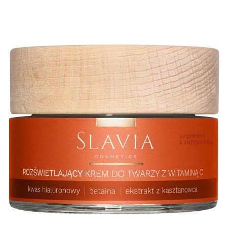 Slavia Cosmetics - Krem do Twarzy na Dzień z Aktywną Witaminą C 3% Rozświetlenie i Ujędrnienie - 50ml