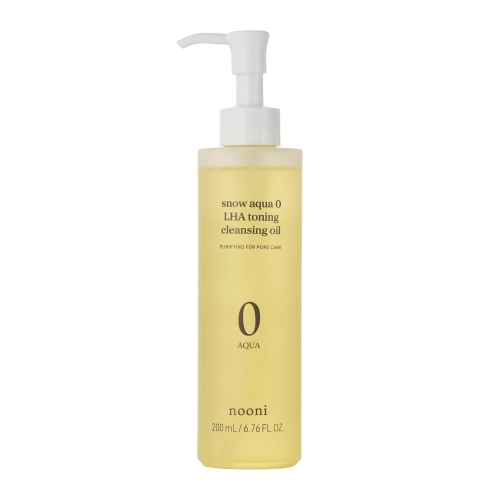 Nooni - Snow Aqua 0 LHA Toning Cleansing Oil - Oczyszczający Olejek do Twarzy - 200ml