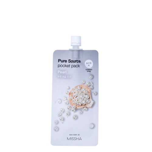Missha - Pure Source Pocket Pack - Pearl - Rozświetlająca Maska do Twarzy - 10ml