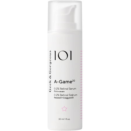 Geek & Gorgeous - A-Game 20 - Przeciwzmarszczkowe Serum z Retinalem 0,2% i Ektoiną - 30ml OUTLET