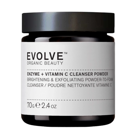 Evolve Organic Beauty - Enzyme + Vitamin C Cleansing Powder - Oczyszczający Puder do Twarzy z Witaminą C - 70g