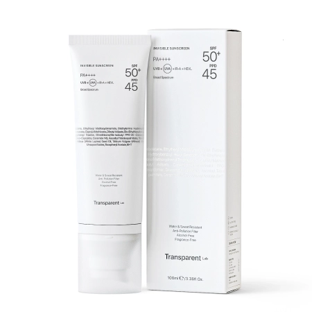 Transparent Lab - Invisible Sunscreen SPF50+ - Niewidoczny Krem Przeciwsłoneczny - 100ml