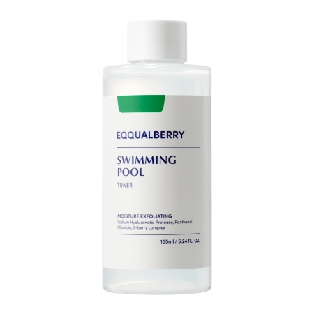 EQQUALBERRY - Swimming Pool Daily Facial Toner - Nawilżająco-Złuszczający Tonik do Twarzy - 155ml