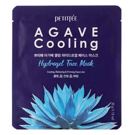Petitfee - Agave Cooling Hydrogel Face Mask - Kojąco-Chłodząca Hydrożelowa Maska do Twarzy - 32g