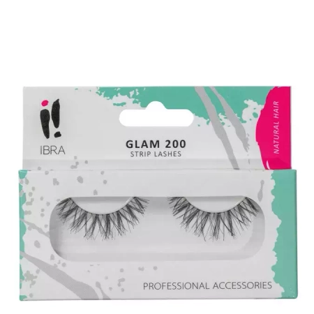 Ibra Makeup - Glam 200 - Rzęsy na Pasku - 1szt