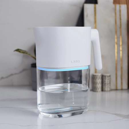LARQ - Pitcher PureVis - Inteligentny, Samoczyszczący Dzbanek Filtrujący - Pure White - 1,9L