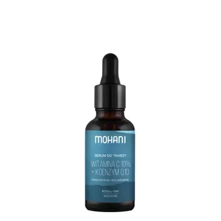 Mohani - Odmładzająco-Rozjaśniające Serum do Twarzy z Witaminą C 10% i Koenzymem Q10 - 30ml