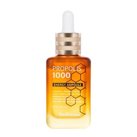 WellDerma - Propolis 1000 Energy Ampoule - Rewitalizująca Ampułka do Twarzy - 50ml