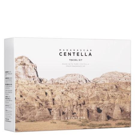 SKIN1004 - Madagascar Centella Travel Kit - Zestaw Podróżny Kosmetyków z Wąkrotą Azjatycką - 20ml+30ml+30ml+30ml+30ml