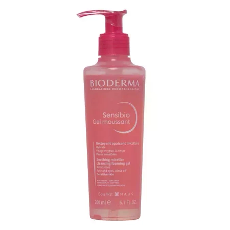 Bioderma - Sensibio Gel Moussant - Łagodzący Żel Micelarny o Działaniu Nawilżającym - 200ml