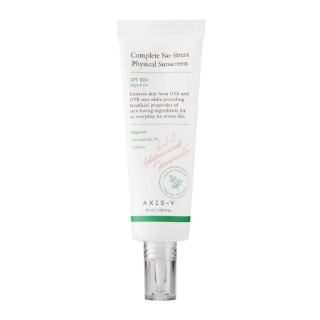 Axis-y - Complete No-Stress Physical Sunscreen SPF50+/PA++++ - Krem z Filtrami Fizycznymi - 50ml